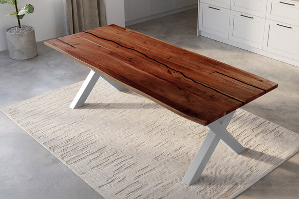 #nussbaumfarben #280x100 #x-gestellschwarz
