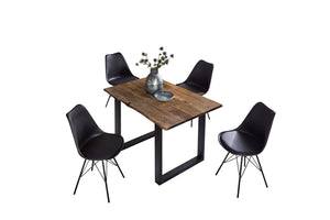 #nussbaumfarben #100x70 #u-gestellschwarz