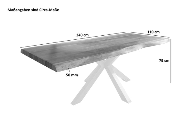#naturfarben #240x110 #spider-gestellweiß