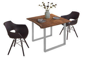 #nussbaumfarben #90x90 #u-gestellsilber