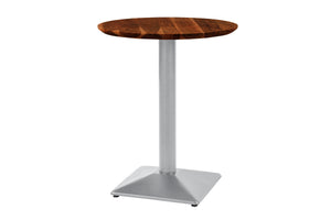 #akazienussbaumfarben #60x60 #säulen-gestelleckigsilber