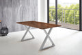 #nussbaumfarben #180x90 #x-gestellsilber