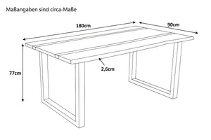 #180x90 #u-gestellschwarz