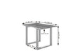 #nussbaumfarben #140x80 #u-gestellsilber