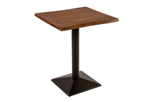 #akazienussbaumfarben #75x75 #säulen-gestelleckigschwarz