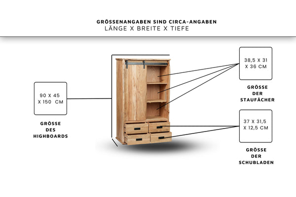 #90cm #highboard