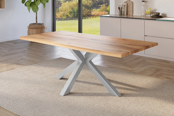 #holzwildeiche-optik #220x100 #spider-gestellsilber