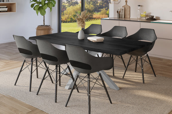 #holzgrau-optik #220x100 #spider-gestellsilber