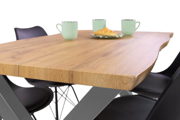 #wildeichenfarben #140x80 #x-gestellsilber