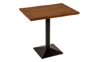 #akazienussbaumfarben #80x60 #säulen-gestelleckigschwarz