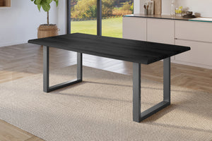 #holzgrau-optik #220x100 #u-gestellschwarz