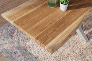 #akazienaturfarben #200x100 #spider-gestellsilber