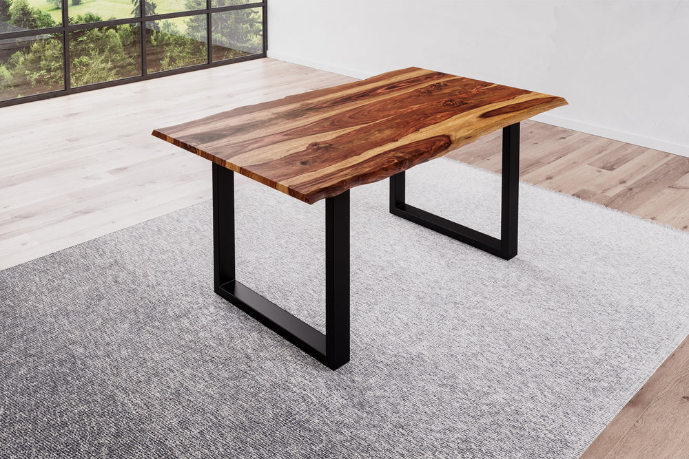 #naturfarbenlackiert #140x80 #u-gestellschwarz