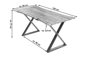 #naturfarben #120x80 #x-gestelledelstahl