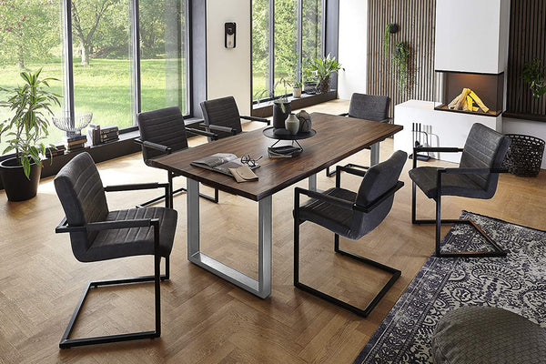 #wengefarben #140x85 #u-gestellsilber