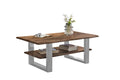 #akazienussbaumfarben #115x65 #u-gestellsilber
