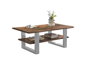 #akazienussbaumfarben #115x65 #u-gestellsilber