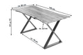 #naturfarben #140x80 #x-gestelledelstahl