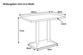#akazienaturfarben #100x60 #säulen-gestellschwarz
