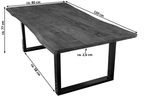 #nussbaumfarben #160x85 #u-gestellschwarz