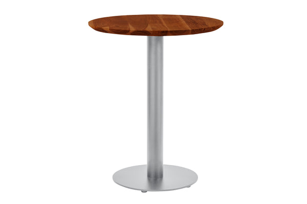 #akazienussbaumfarben #70x70 #säulen-gestellrundsilber