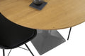 #eichenaturfarbengeölt #100x100 #säulen-gestelleckigsilber