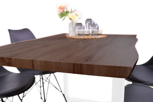 #nussbaumfarben #120x80 #u-gestellweiß