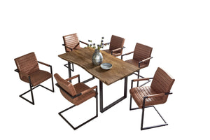 #nussbaumfarben #130x75 #u-gestellschwarz