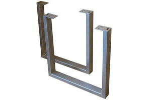 #nussbaumfarben #130x75 #u-gestellsilber