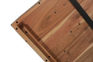 #akazienussbaumfarben #240x100 #u-gestellschwarz