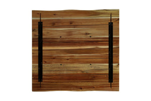 #akaziehonigfarben #75x75 #säulen-gestelleckigschwarz