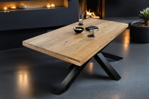 #akazienaturfarben #240x100 #spider-gestellschwarz