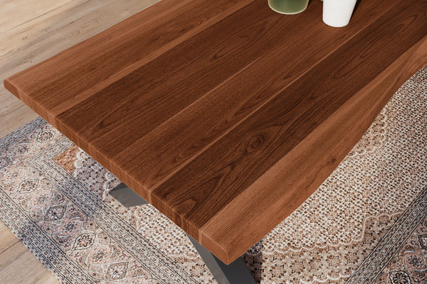 #akazienussbaumfarben #280x100 #x-gestellschwarz
