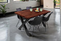 #nussbaumfarben #120x80 #x-gestellschwarz