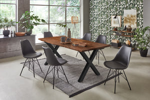 #nussbaumfarben #180x90 #x-gestellschwarz