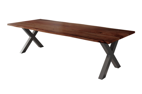 #nussbaumfarben #240x100 #x-gestellschwarz