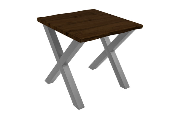 #nussbaumfarben #80x80 #x-gestellsilber