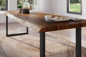 #akazienussbaumfarben #300x100 #u-gestellschwarz