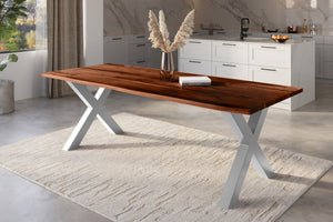 #nussbaumfarben #300x100 #x-gestellschwarz