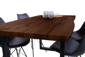 #nussbaumfarben #160x85 #u-gestellschwarz