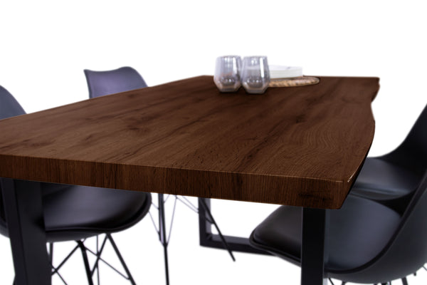 #nussbaumfarben #160x85 #u-gestellschwarz