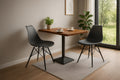 #akazienussbaumfarben #80x60 #säulen-gestelleckigschwarz