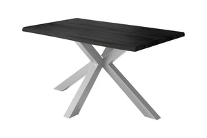 #holzgrau-optik #140x80 #spider-gestellsilber