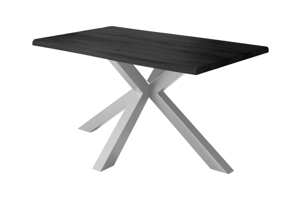 #holzgrau-optik #140x80 #spider-gestellsilber