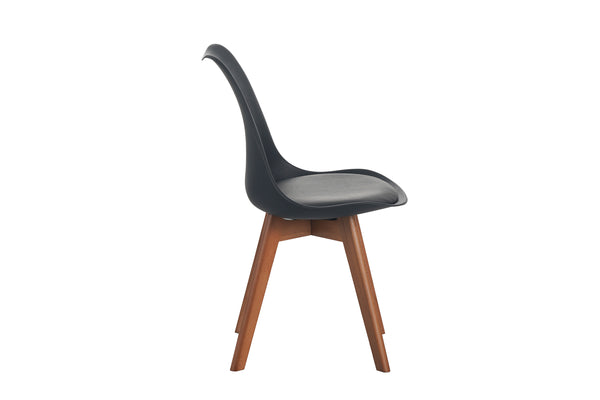 #holznussbaum-optik #160x85 #schalenstuhlschwarz