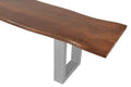 #nussbaumfarben #180cm #u-gestellsilber