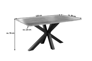 #naturfarben #120x80 #spider-gestellschwarz