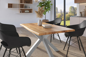 #holzwildeiche-optik #140x80 #spider-gestellsilber