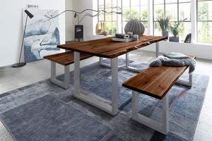 #nussbaumfarben #180x90 #u-gestellsilber