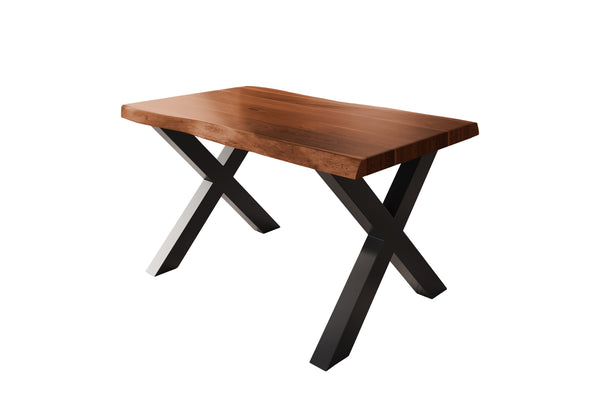 #akazienussbaumfarben #140x80 #x-gestellschwarz